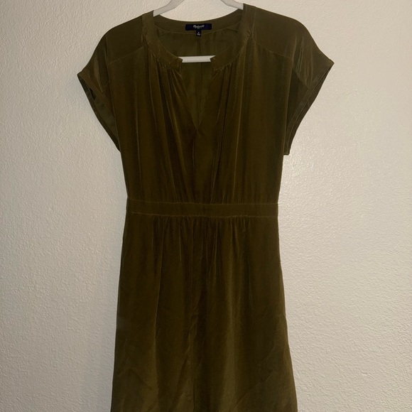 Madewell Olive Green Dress - Picture 2 of 6